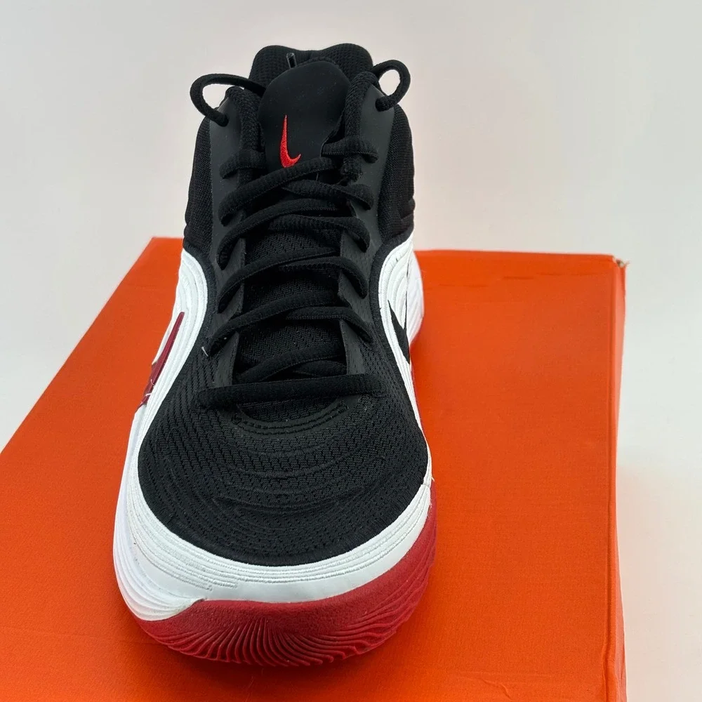 Nike Precision 8 Mid Mens 8.5 Womens 10 Black Red IH1105-003 Basketball Sneakers